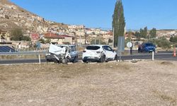 Nevşehir Güvercinlik kavşağındaki kaza ucuz atlatıldı