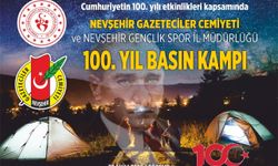 Nevşehir'de Gazeteciler ve Gençlik Spor’dan 100. yıl kampı
