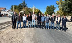 Kaymaklı'da Özlüce köyü yolu asfaltlanıyor