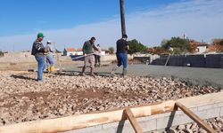 Akpınar köyü taziye evi temeli atıldı