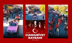 Göreme'de klasik otomobil ve atlarla 100. yıl korteji