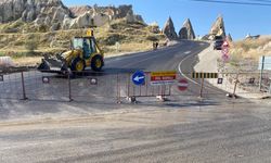 Ortahisar-Göreme yolu trafiğe kapatıldı