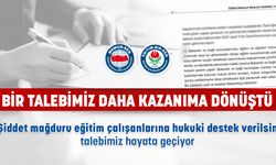 Şiddet mağduru eğitimciye hukuki destek talebi hayata geçiyor