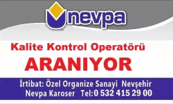 NEVPA'ya Kalite Kontrol Operatörü Aranıyor!