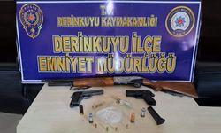 Nevşehir'de uyuşturucu ve silah ele geçirildi