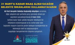 Savran: 'Belediye imkânlarını kullanmayacağım'