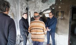 Evi yanan vatandaşa Ürgüp Kaymakamlığı destek oldu