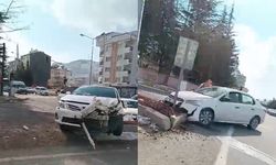 Nevşehir'de İki otomobilin karıştığı kaza korkuttu