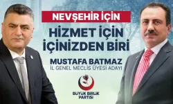 Batmaz: '31 Mart'ta Kazanan Nevşehir olsun!'