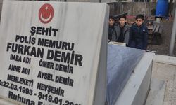 Nevşehirli Şehit polis memuruna kabri başında dua