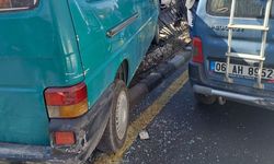 Nevşehir'de minibüs ile hafif ticari araç çarpıştı