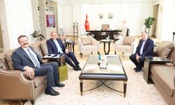 Hisarcıklıoğlu ve Parmaksız Bakan Özhaseki'yi Ziyaret etti