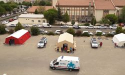 Nevşehir UMKE'den Mobil Sahra Acil Müdahale Çadırı Kurulum Tatbikatı