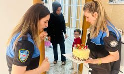 Nevşehir'de polisten 23 Nisan'da doğan çocuklara sürpriz ...