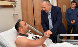 Nevşehir Valisi Fidan, trafik kazasında yaralanan polis memurunu ziyaret etti