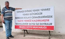 Nevşehir'in Belekli köyünde taziye yemeği kaldırıldı