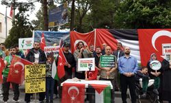 Nevşehir'de Filistin'e destek için oturma eylemi