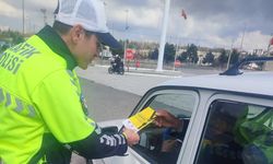 Nevşehir'de sürücülere broşürle uyarı