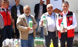Nevşehir'de çiftçilere bitki koruma ürünleri ve toz kükürt dağıtıldı
