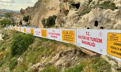 Göreme Açık Hava Müzesi yolunda kazı çalışmaları sürüyor