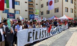 Nevşehir'de üniversite öğrencileri ayakta: Filistin'e destek, İsrail'e lanet!