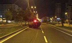 Nevşehir'de kaza! Otomobil devrildi