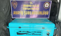 Nevşehir'de Jeneratör hırsızı 24 saat geçmeden yakalandı