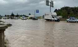 Nevşehir'de Acıgöl OSB yolu sele teslim