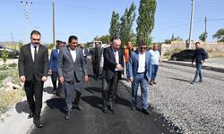 Vali Fidan, Tatlarin'de asfalt çalışmalarını inceledi