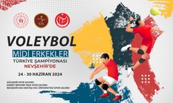 Voleybol Midi Erkekler Türkiye Şampiyonası Nevşehir'de