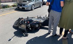 Nevşehir'de hafif ticari araçla motosiklet çarpıştı!