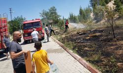Gülşehir'de otluk alanda çıkan yangın söndürüldü