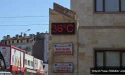Nevşehir'de termometre 36 dereceyi gösterdi