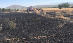 Nevşehir'in Güneyce köyünde buğday tarlası yandı