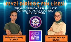 Nevşehir'de 2 öğrenci Türkiye'de ilk 50 arasına girdi