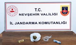 Nevşehir Jandarma ev aramasında uyuşturucu ele geçirdi