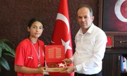Türkiye Şampiyonu Kılıç’tan Başkan Çamcı’ya Ziyaret