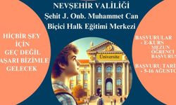 Nevşehir'de Mezun Öğrencilere Yönelik DYK Kursları Başlıyor