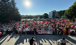 Nevşehirliler Gazze'nin sesi Haniye'nin vasiyeti için yürüdü