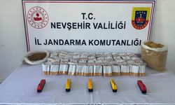 Nevşehir'de 3000 gram kıyılmış tütün ele geçirildi