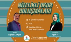 Nitelikli okur buluşmalarının konuğu Yazar Bayram S.Taşkın