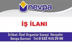 Nevşehir NEVPA İş İlanı