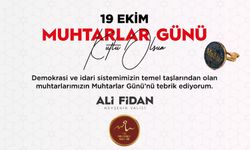 Nevşehir Valisi Fidan'dan 19 Ekim Muhtarlar Günü mesajı