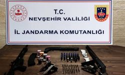 Nevşehir'de durdurulan araçtan cephanelik çıktı