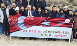 Nevşehir'de öğretmenler için fidan dikildi