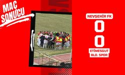 Nevşehir FK, Etimesgut Belediyespor ile 0-0 berabere kaldı