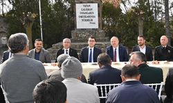 Gümüşkent köyü Vali Fidan'ı bağrına bastı