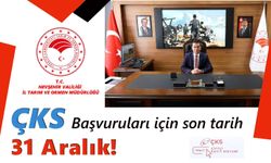 ÇKS Başvuruları İçin Son Tarih 31 Aralık!