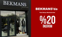 BEKMANS’da Dünya markalarında %20 indirim