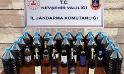 Nevşehir'de 105 litre sahte şarap ele geçirildi